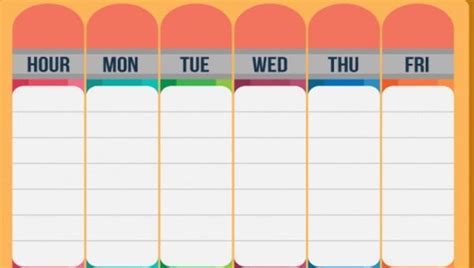 Free Printable Schedule Sheets Printable Templates