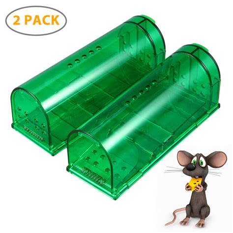 Upgrade Humane Smart Mouse Traps Harmless Live Catch Release Rodents