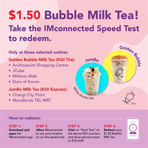 Koi Spore Is Letting You Redeem 150 Golden Bubble And Jumbo Milk Tea