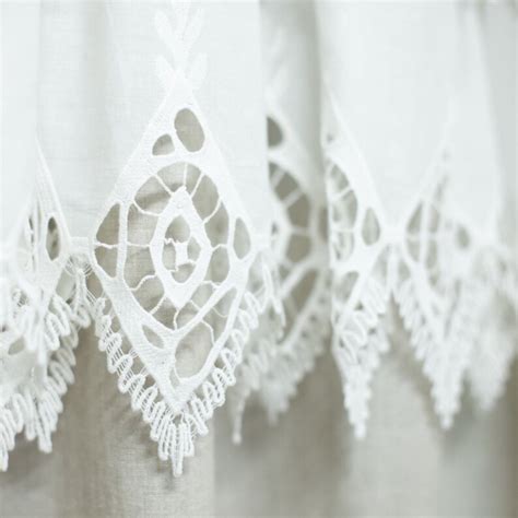 Ruffled Curtains In Boho And Shabby Chic Style Etsy