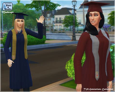 My Sims 4 Blog Ts3 Graduation Outfit Conversion For Males And Females