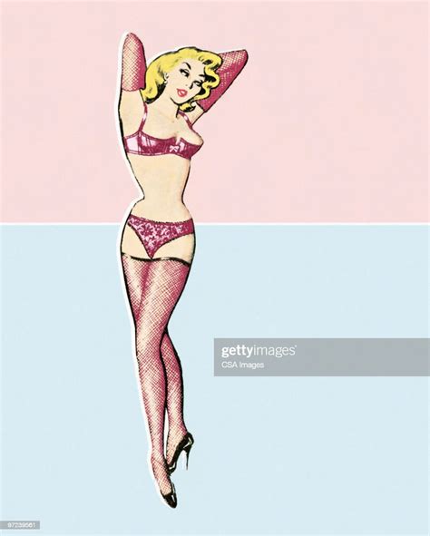 Pinup Girl Illustration Getty Images