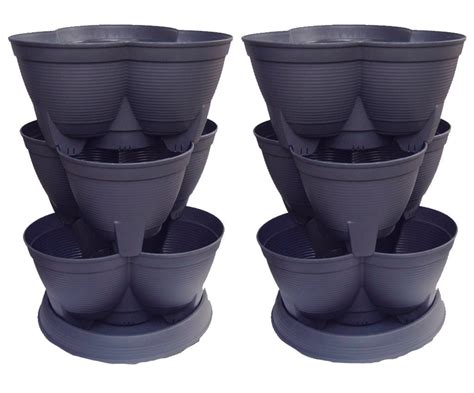 Stackable Planter Extra Large Stackapots ‘maxi Stacking Tubs Twin Pa
