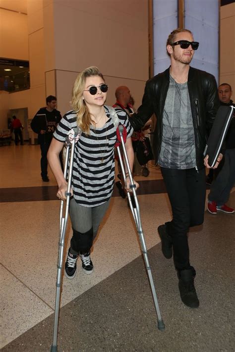 What Happened To Chloe Moretz Actress Spotted With Leg Brace And