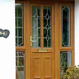 Oak Coloured Upvc French Doors