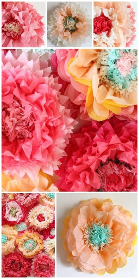 How To Make Giant Tissue Paper Flowers Mexican Tissue Paper Flowers