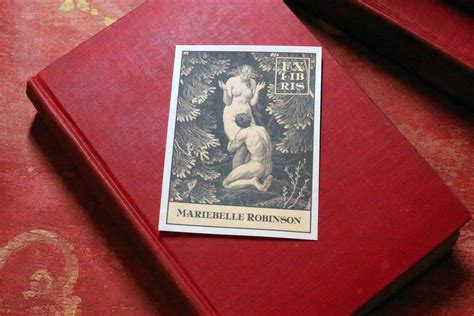 In Paradise Personalized Erotic Ex Libris Bookplates Crafted On Trad