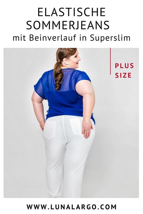 Lily Super Slim Powerdenim Plus Size Jeans Lipödem Mode Plus Size Sommer