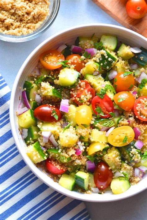 Healthy Tabbouleh Quinoa Salad Skinny Fitalicious
