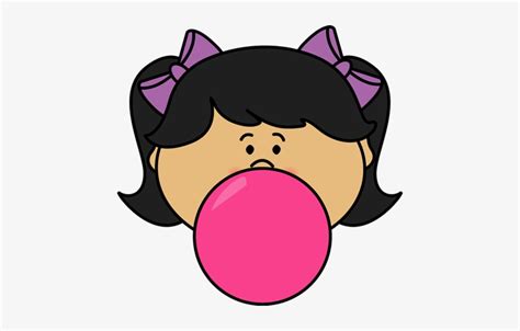 Download Girl Blowing Bubblegum Bubble Clip Art Blowing Bubble Gum Clipart Transparent Png