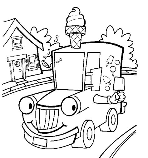Music from youtube audio library. Ice Cream Truck Coloring Page - Coloring Home