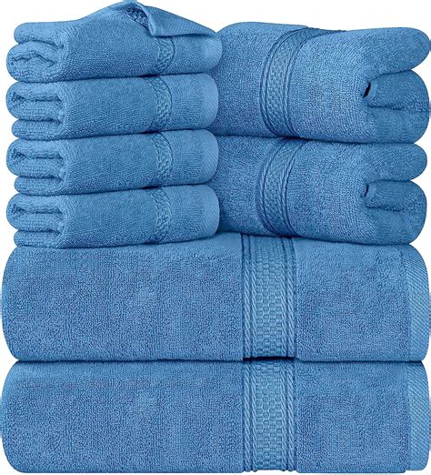 Utopia Towels 8 Piece Towel Set 2 Bath Towels 2 Hand Towels And 4