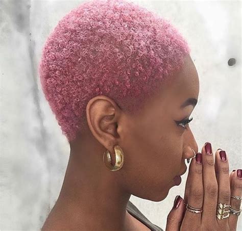 Image Result For Shaved Hair Dyed Pink Natural Hair Styles Twa