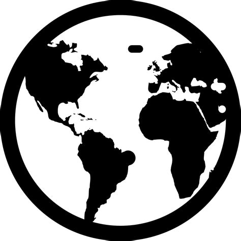 Icono Del Mundo Mapa Del Mundo Descargar Png Svg Transparente The