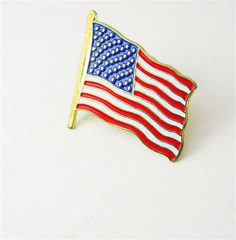 Us American Flag Lapel Pin Vintage Tie Tac By Neatstuffantiques 4000