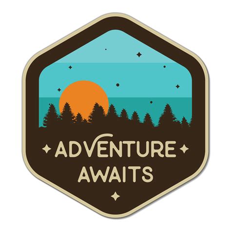 Adventure Awaits Sticker Scenic States