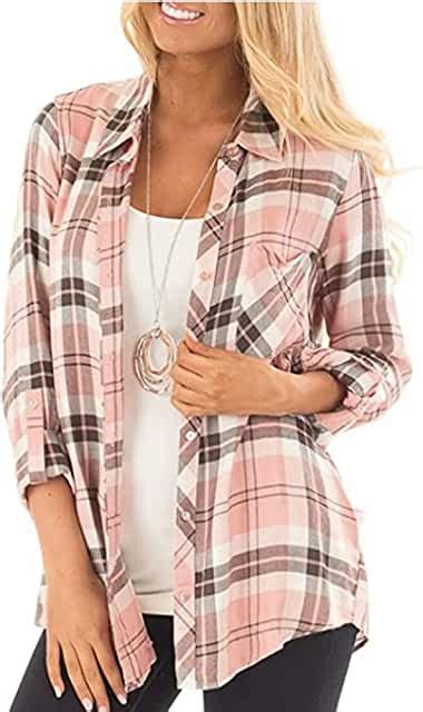 Womens Pink Flannel Shirts