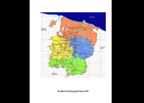 Peta Kota Pekalongan Tahun 2009 Kotomono Co