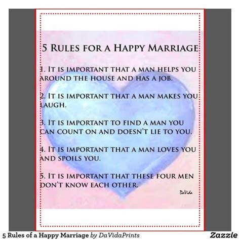 Rules For A Happy Marriage Humorous It Is Important Happy