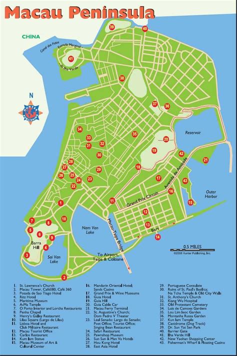 Macau Tourist Map Macau • Mappery