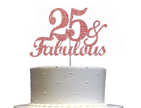 25 25th Birthday Cake Topper Svg 25 25th Happy Birthday Cake Etsy Images