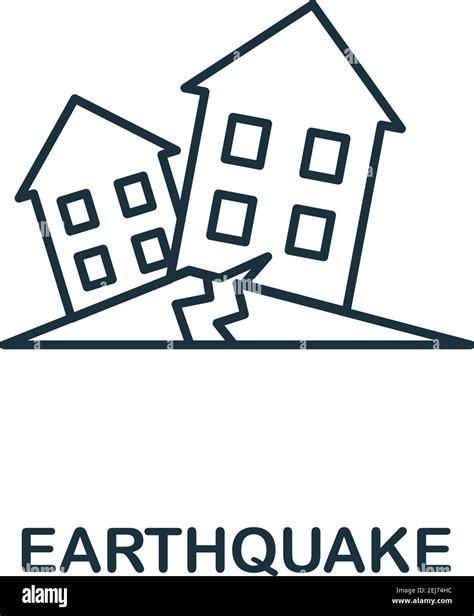Earthquake Icon Simple Element From Natural Disaster Collection