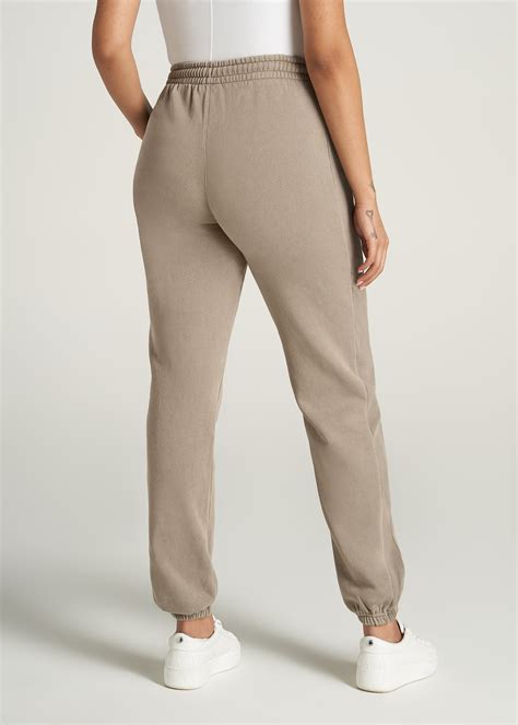 Long Inseam Sweatpants Tall Womans Sweatpants Khaki American Tall