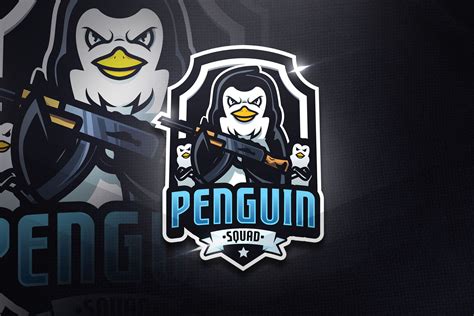 Penguin Squad Mascot And Esport Logo Branding And Logo Templates