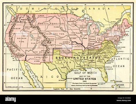 Confederate Union And Border States Hi Res Stock Photography And