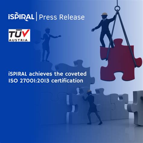 Ispiral Achieves The Coveted Iso 270012013 Certification