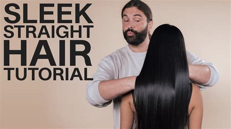 Sleek Straight Hair Tutorial Hair Tutorials Jonathan Van Ness Youtube