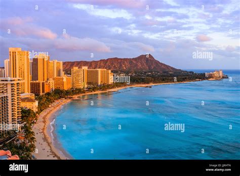 Aerial View Diamond Head Crater High Resolution Stock Photography And