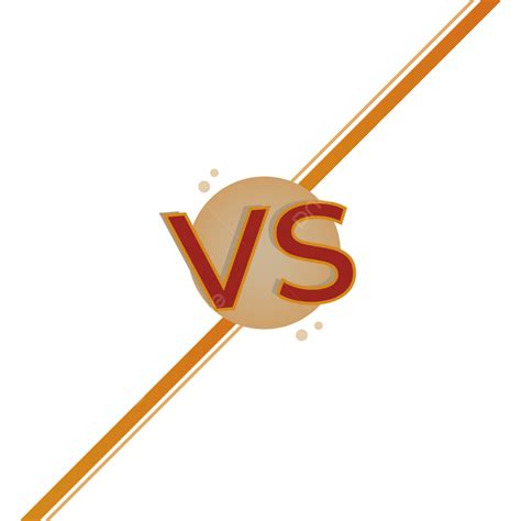 Game Vs Battle Interface In Orange Color Versus Versus Interface