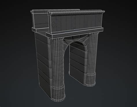 3d Model Old Arch Vr Ar Low Poly Cgtrader