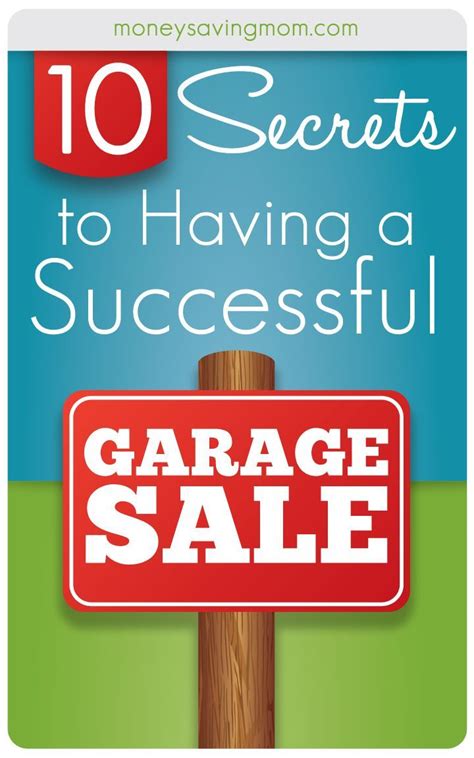 Tips For Having A Successful Garage Sale Garage Sale Tips Garage Sales Yard Sale