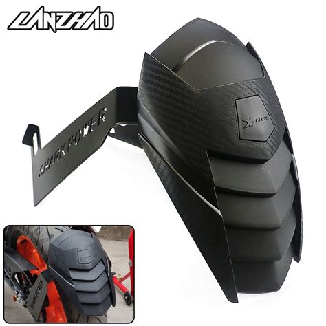 Motorcycle Rear Fender Mudguard Wheel Tire Splash Cover Guard Black For