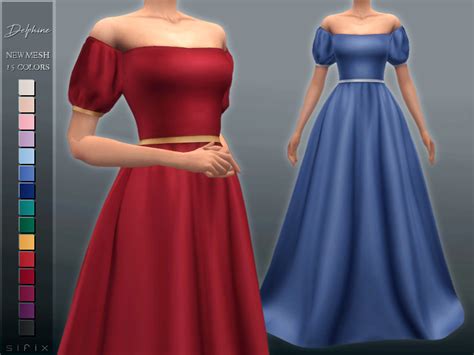 Sifixcc Delphine Gown Download Tsr Base Its Jessica Cc Finds