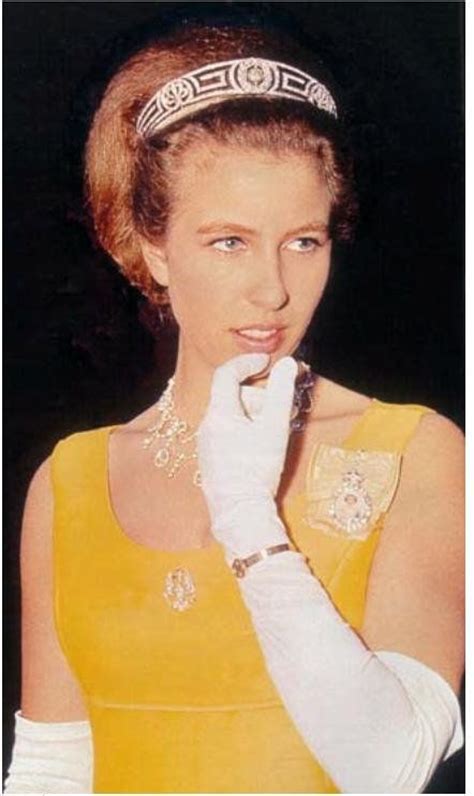 Princess anne and phillips went on to have two children, peter and zara phillips. Princes Anne wearing the Meander tiara, originally owned ...