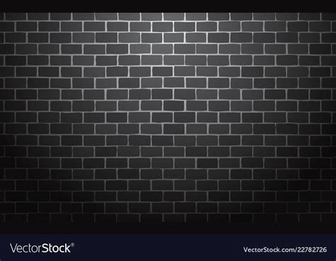 Black Brick Wall Background Royalty Free Vector Image