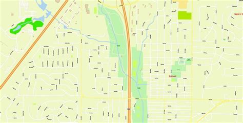 Lancaster County Pdf Map Vector Nebraska Us Detailed County Plan
