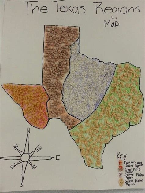 Texas Regions Project Map Students Could Do This By Using Products