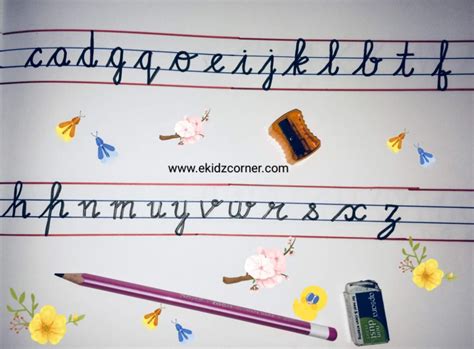 This collection of printable alphabet letters is versatile for a number of projects. How to write cursive letters|Teach kids alphabet ...