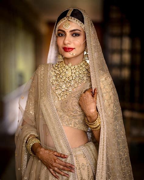 Stunning Blush Nude Bridal Lehengas That Are A Feast For The Eyes