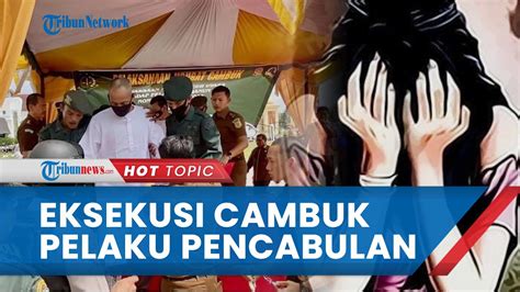 Eksekusi Cambuk 9 Pelaku Pencabulan Dan 2 Penjudi Di Aceh Utara