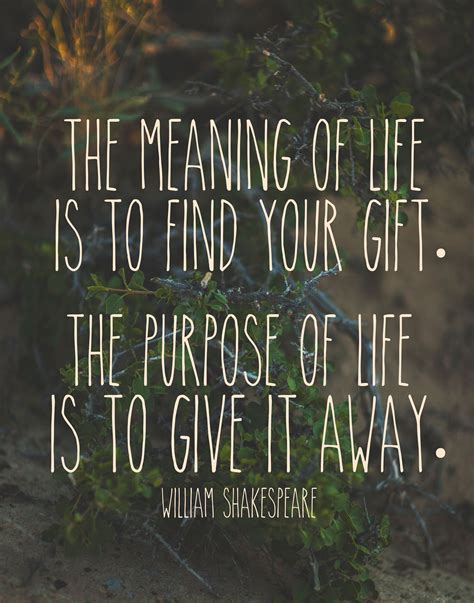 A gift or a present is an item given to someone without the expectation of payment or anything in return. 'The meaning of life is to find your gift. The purpose of ...
