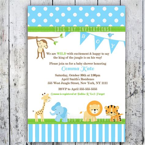printable baby shower invitations templates  boys