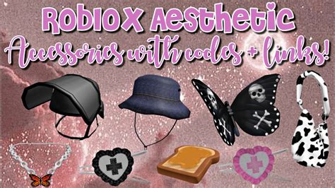 Roblox Aesthetic Accessories With Codes And Links Youtube