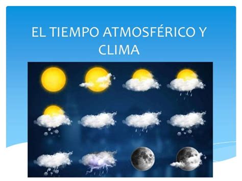 Tiempo Y Clima Y Zonas ClimÁticas De La Tierra