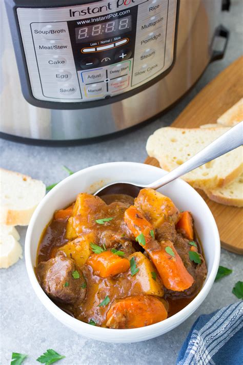 Instant Pot Beef Stew Easy Pressure Cooker Recipe