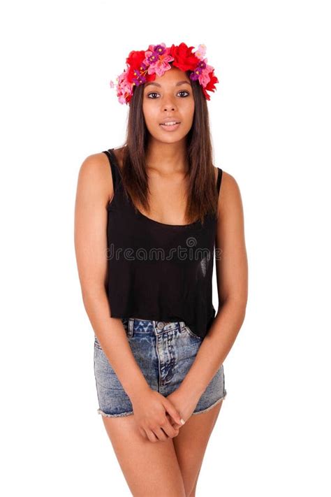 African American Model In Fashion Model Pose Stock Image Image Of